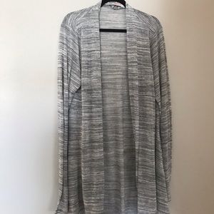 Lightweight gray long cardigan